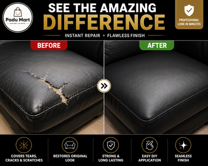 Self-Adhesive Leather Repair Patch (30x60cm) | Waterproof Upholstery Repair Tape for Sofa, Car Seats, Bags & Furniture