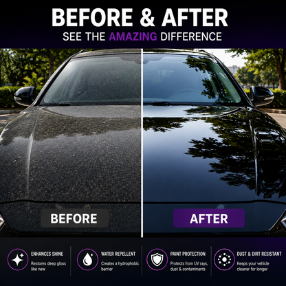 3-in-1 Ceramic Car Coating Spray (Pack of 2) | Instant Shine, Water Repellent & Paint Protection for Cars & Bikes